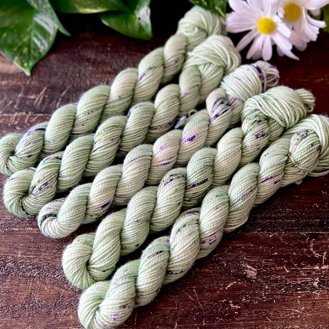 "Lavender Fields" Mini Sock Hand-dyed Yarn