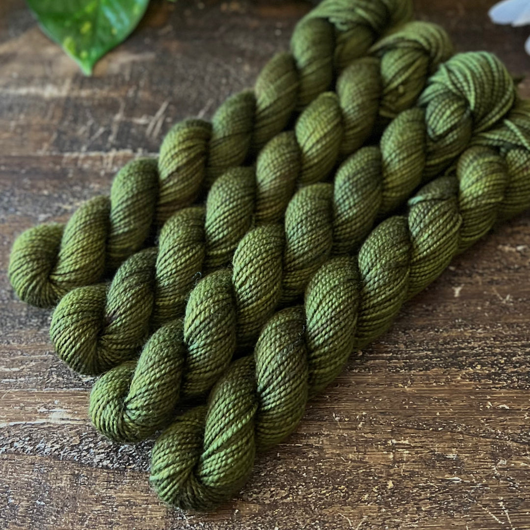"Moss" Mini Sock Hand-dyed Yarn