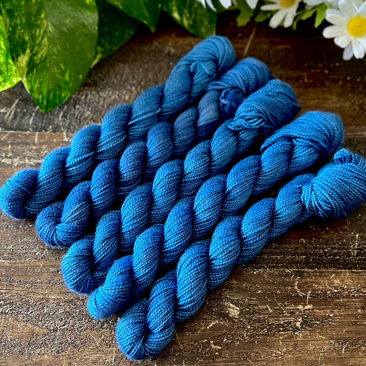 "Peacock" Mini Sock Hand-dyed Yarn