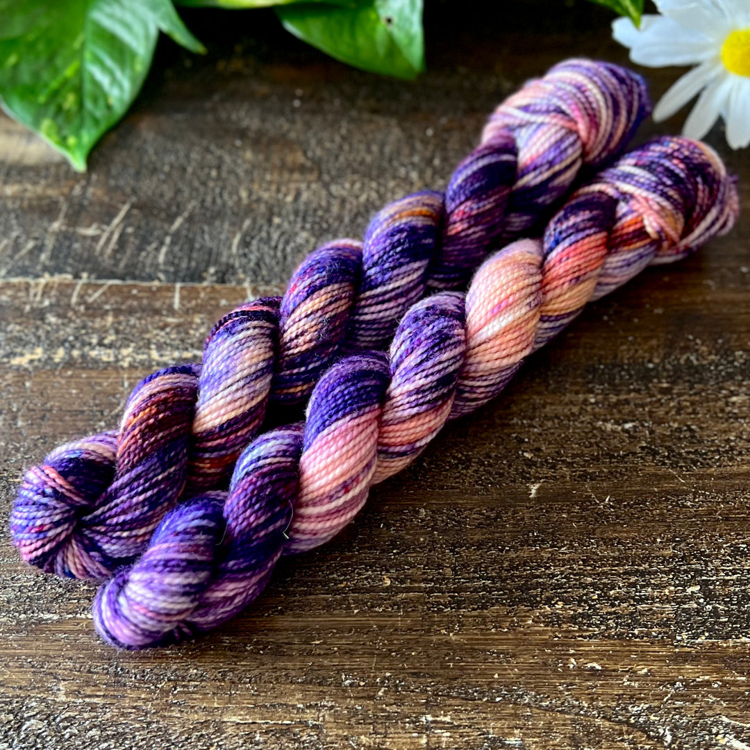 "Sunset on the Range" Deluxe Sock Mini Hand-dyed Yarn