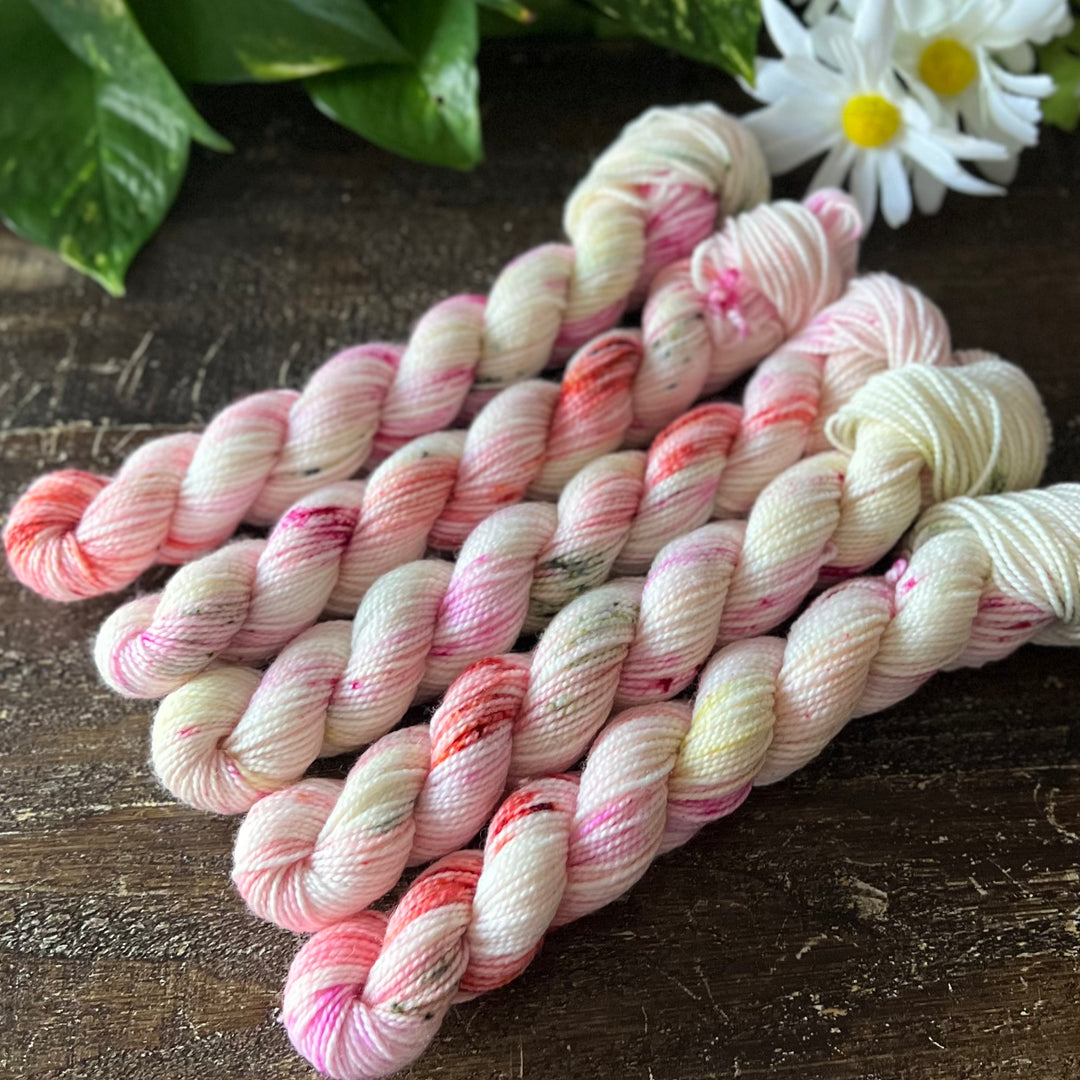 "A Rose A Day" Mini Sock Hand-dyed Yarn