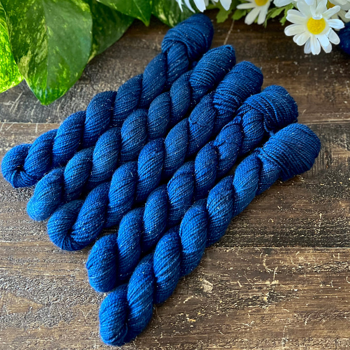 "Peacock" Mini Sock Hand-dyed Yarn