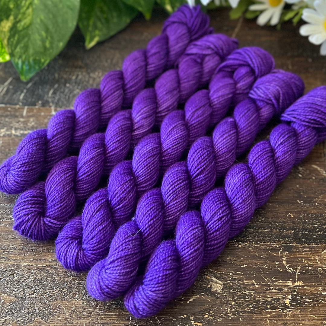 "Amethyst" Mini Sock Hand-dyed Yarn