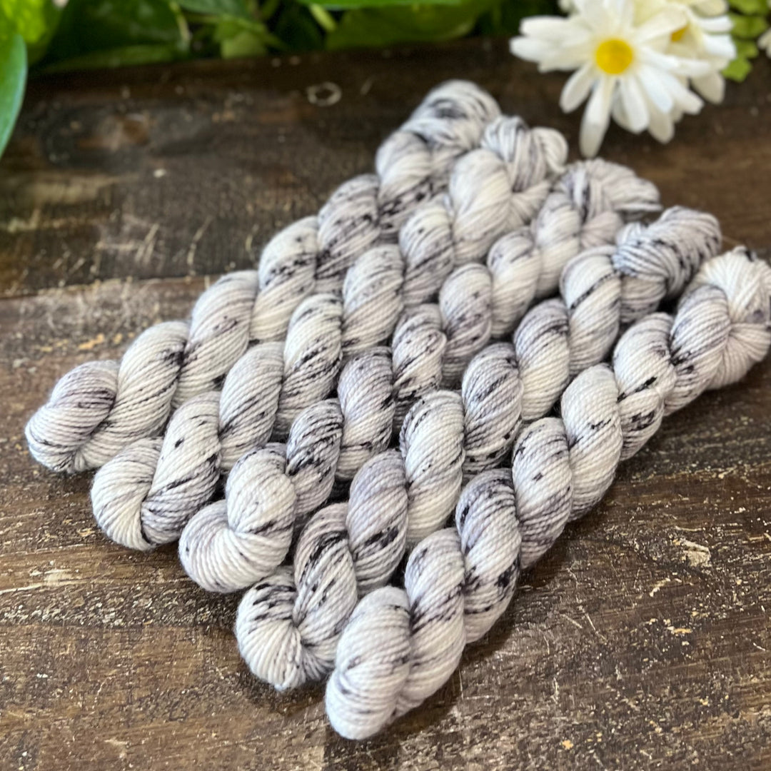 "Grey Goose" Mini Sock Hand-dyed Yarn