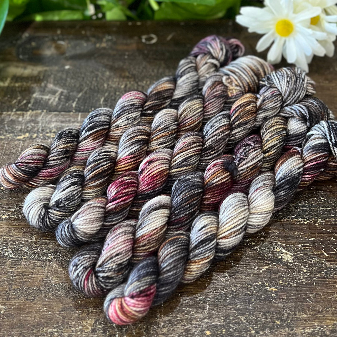 "Nighthawk" Mini Sock Hand-dyed Yarn