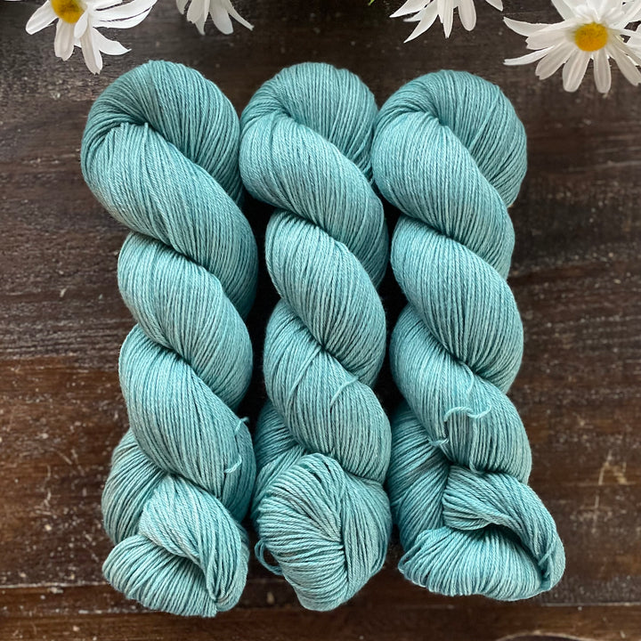 "Caribbean" Hand-dyed Merino/Cotton Yarn