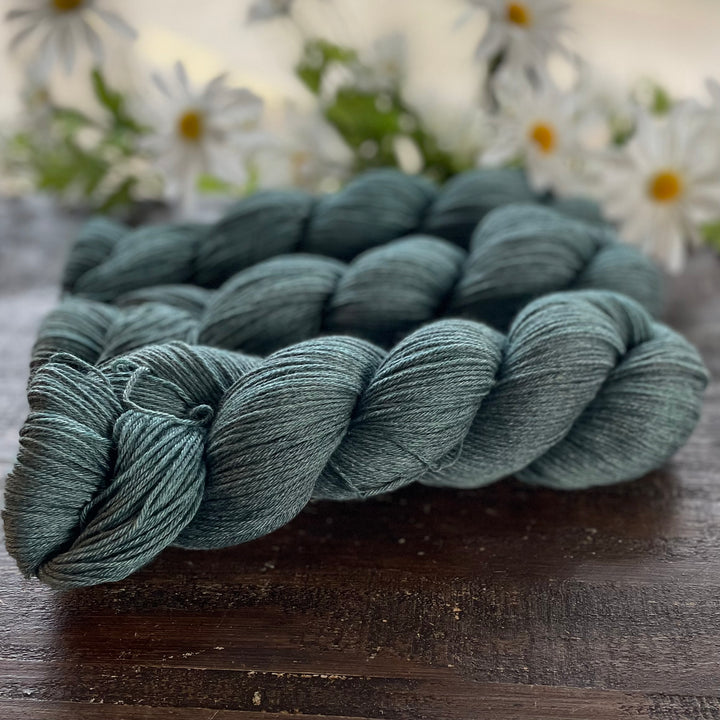 "Pine" Hand-dyed Merino/Cotton Yarn