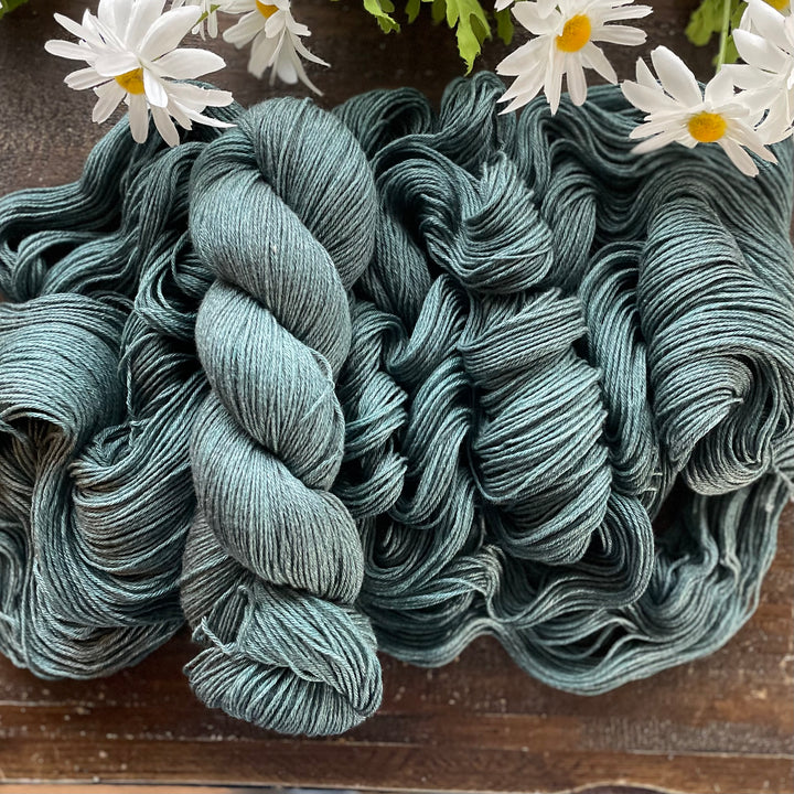 "Pine" Hand-dyed Merino/Cotton Yarn