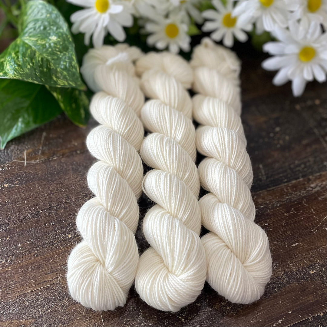"Pearl" Deluxe Sock Halves Hand-Dyed Yarn