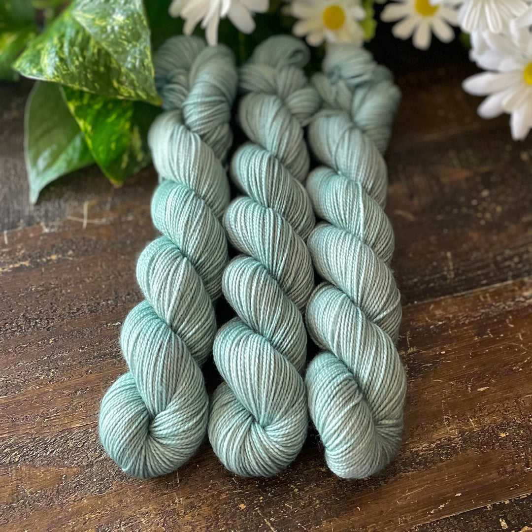 "Sage" Deluxe Sock Halves Hand-Dyed Yarn