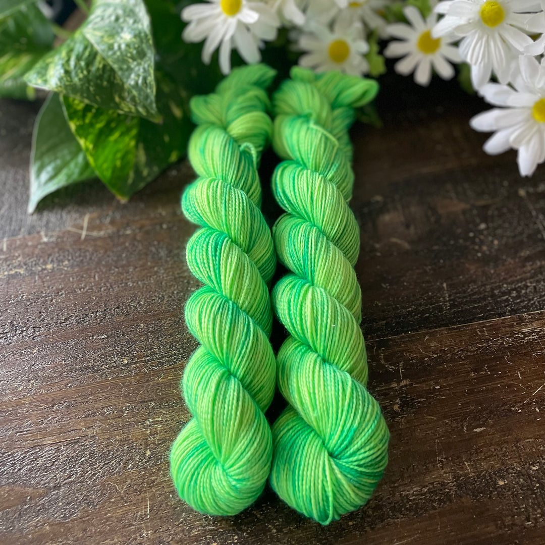 "Elphaba" Deluxe Sock Halves Hand-Dyed Yarn