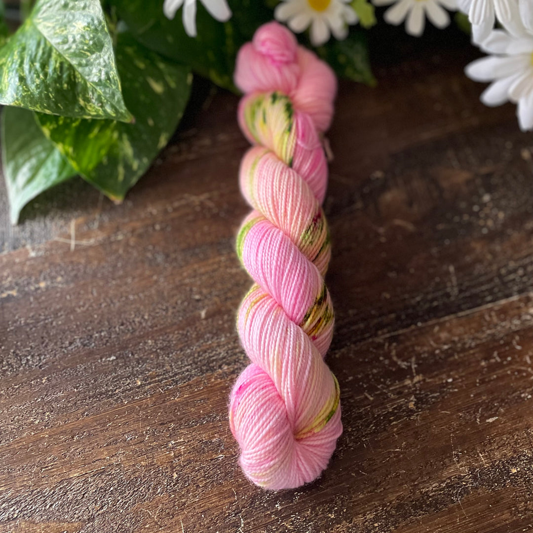 "Pink Everyday" Deluxe Sock Halves Hand-Dyed Yarn