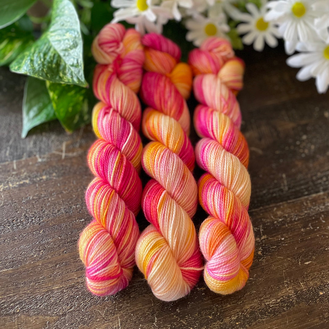 "Sunny Daze" Deluxe Sock Halves Hand-Dyed Yarn