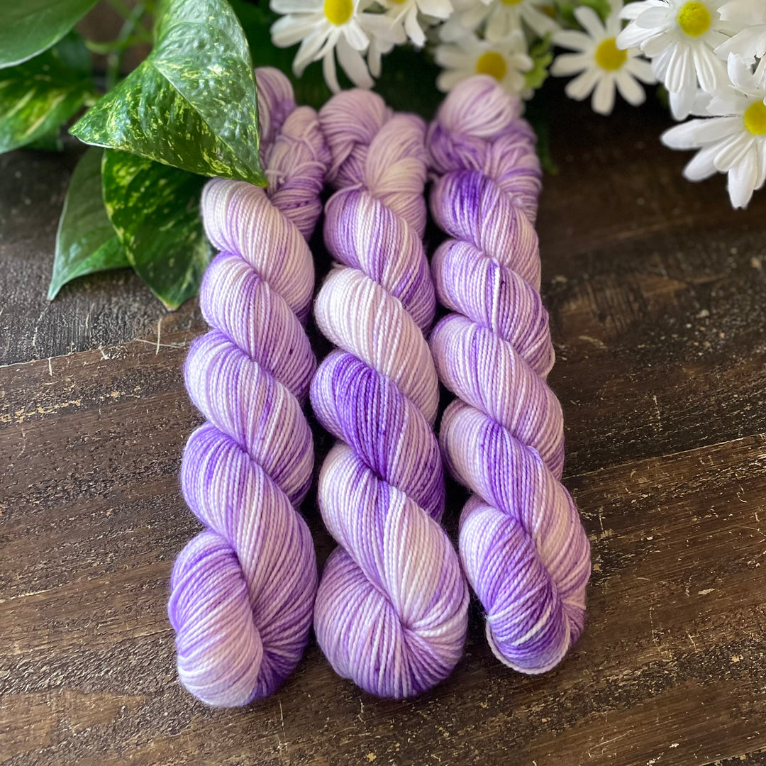 "Periwinkle" Deluxe Sock Halves Hand-Dyed Yarn