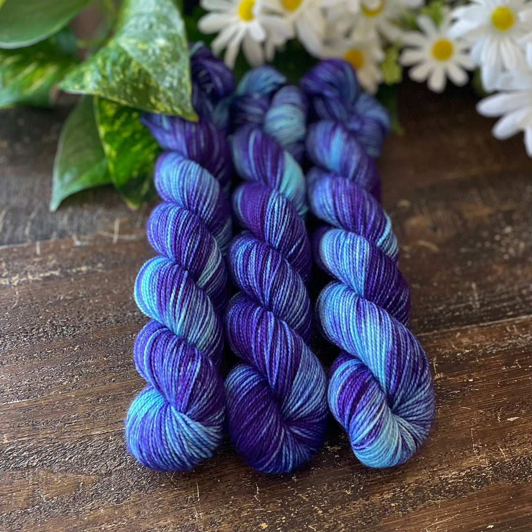 "Snow Field" Deluxe Sock Halves Hand-Dyed Yarn