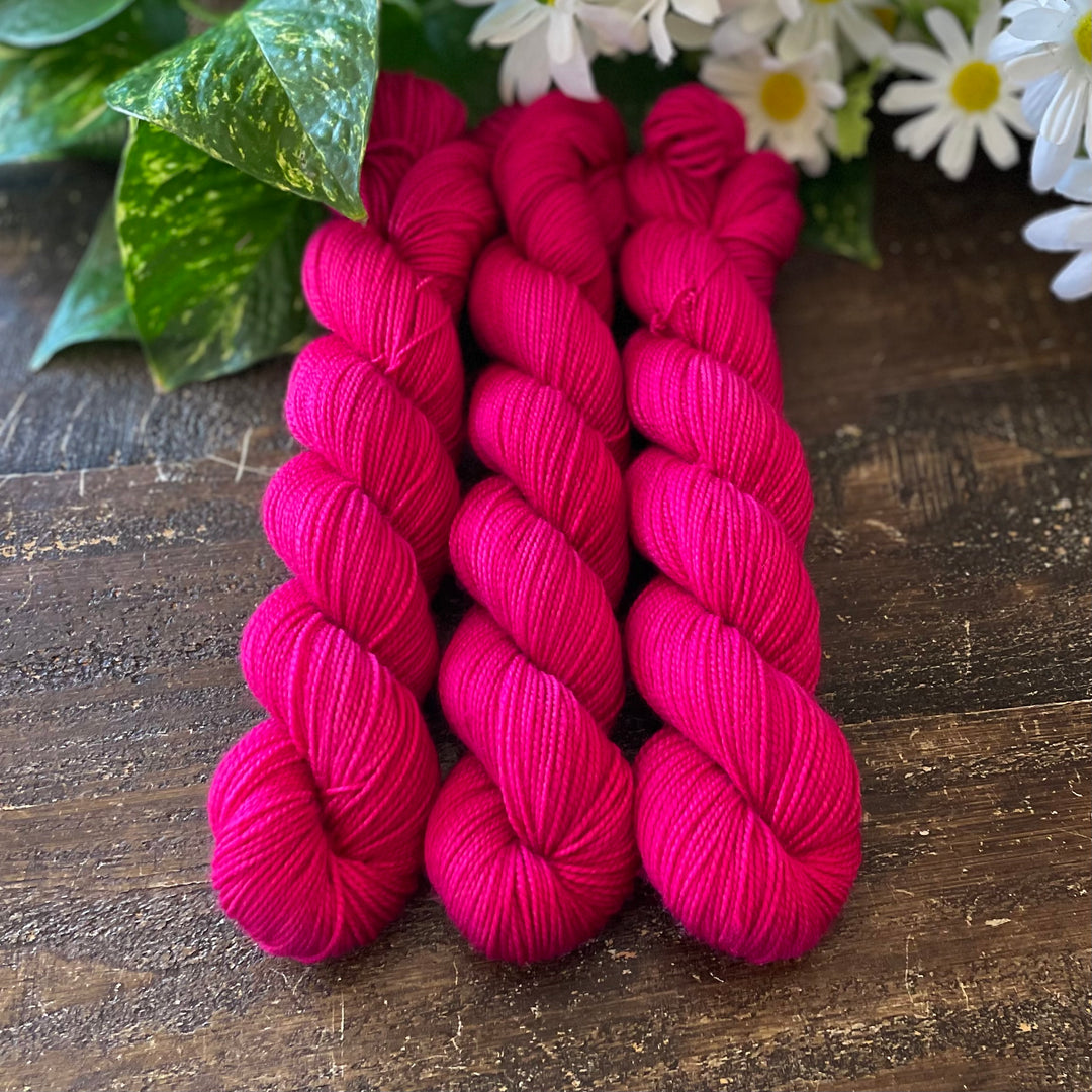 "Poppy" Deluxe Sock Halves Hand-Dyed Yarn