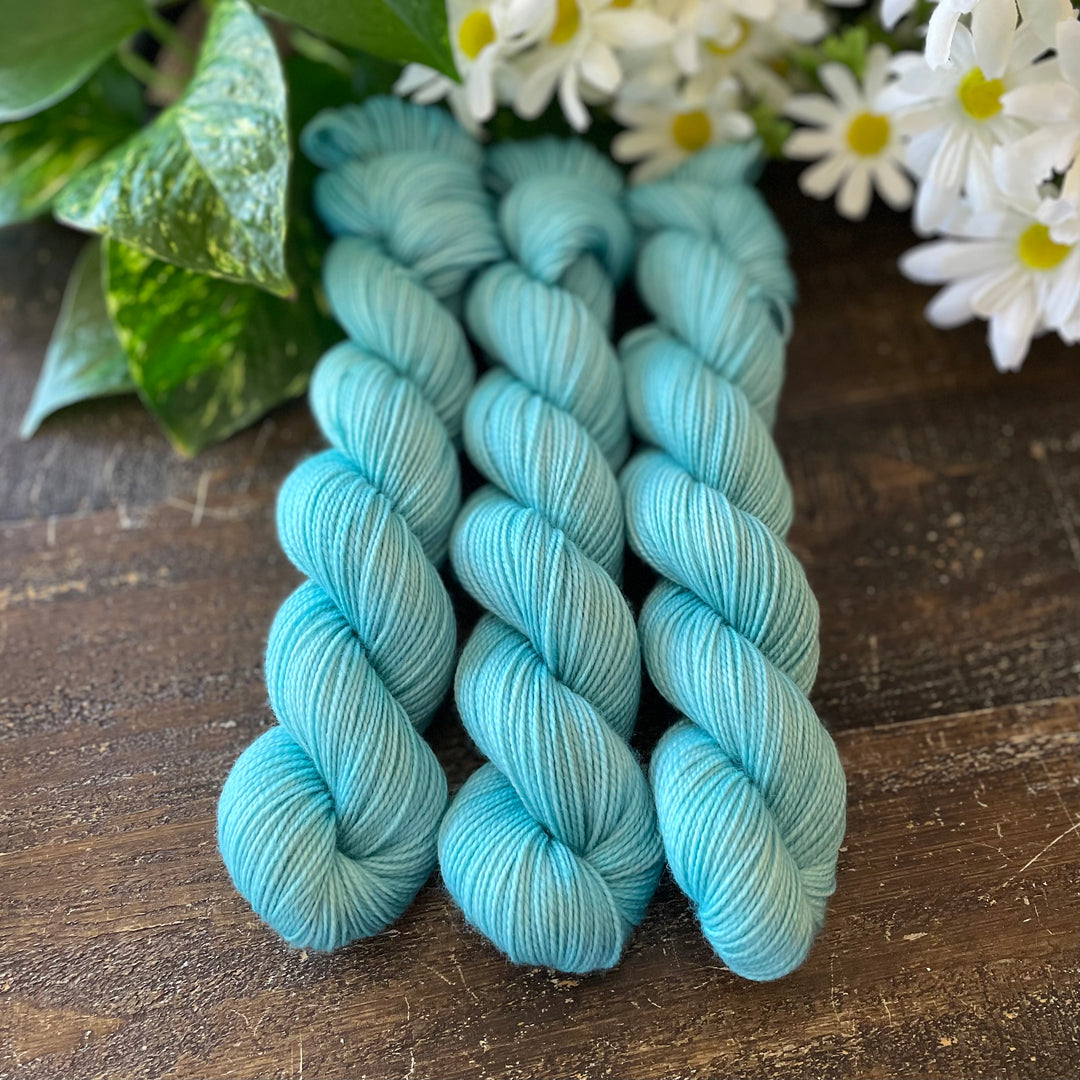 "Caribbean" Deluxe Sock Halves Hand-Dyed Yarn