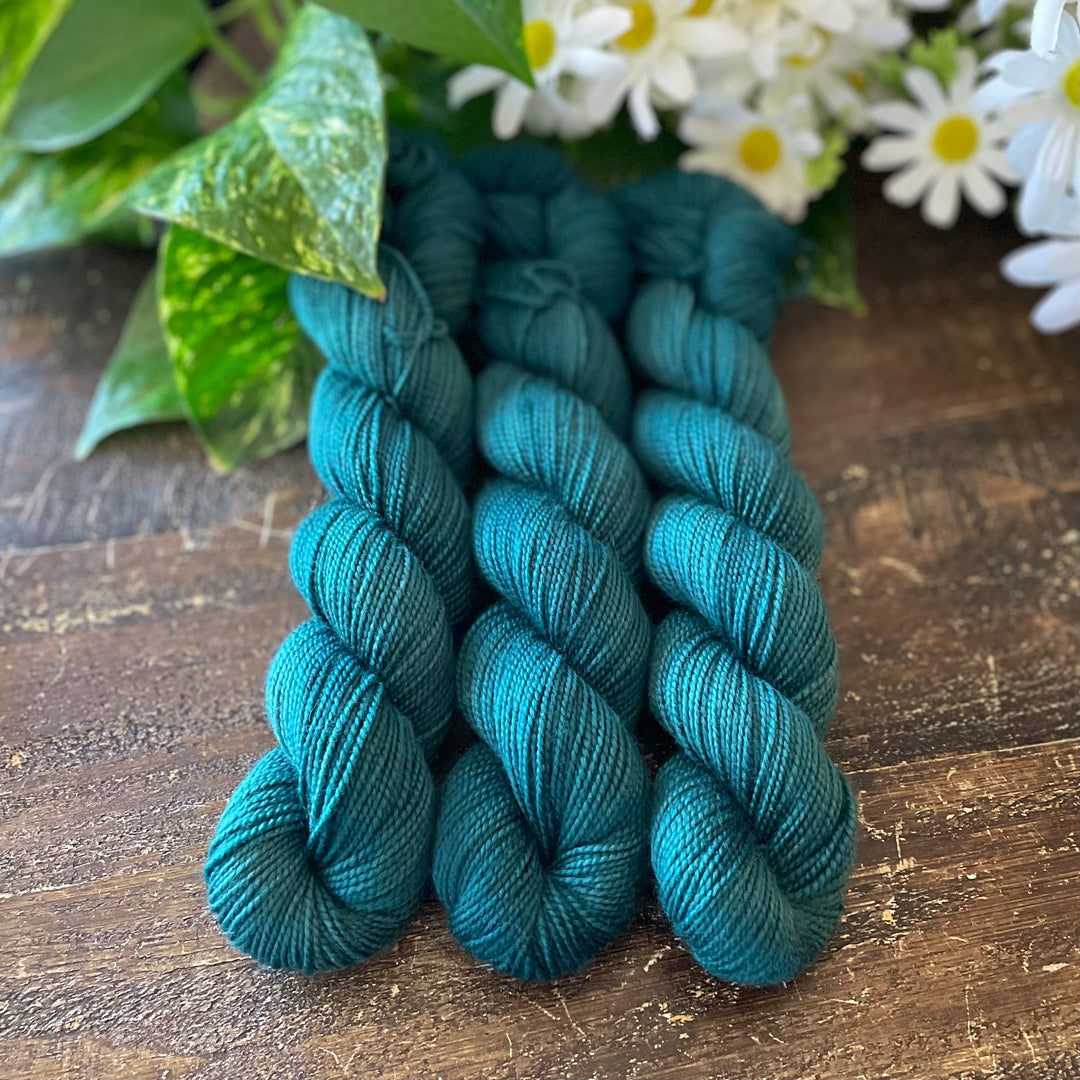 "Juniper" Deluxe Sock Halves Hand-Dyed Yarn