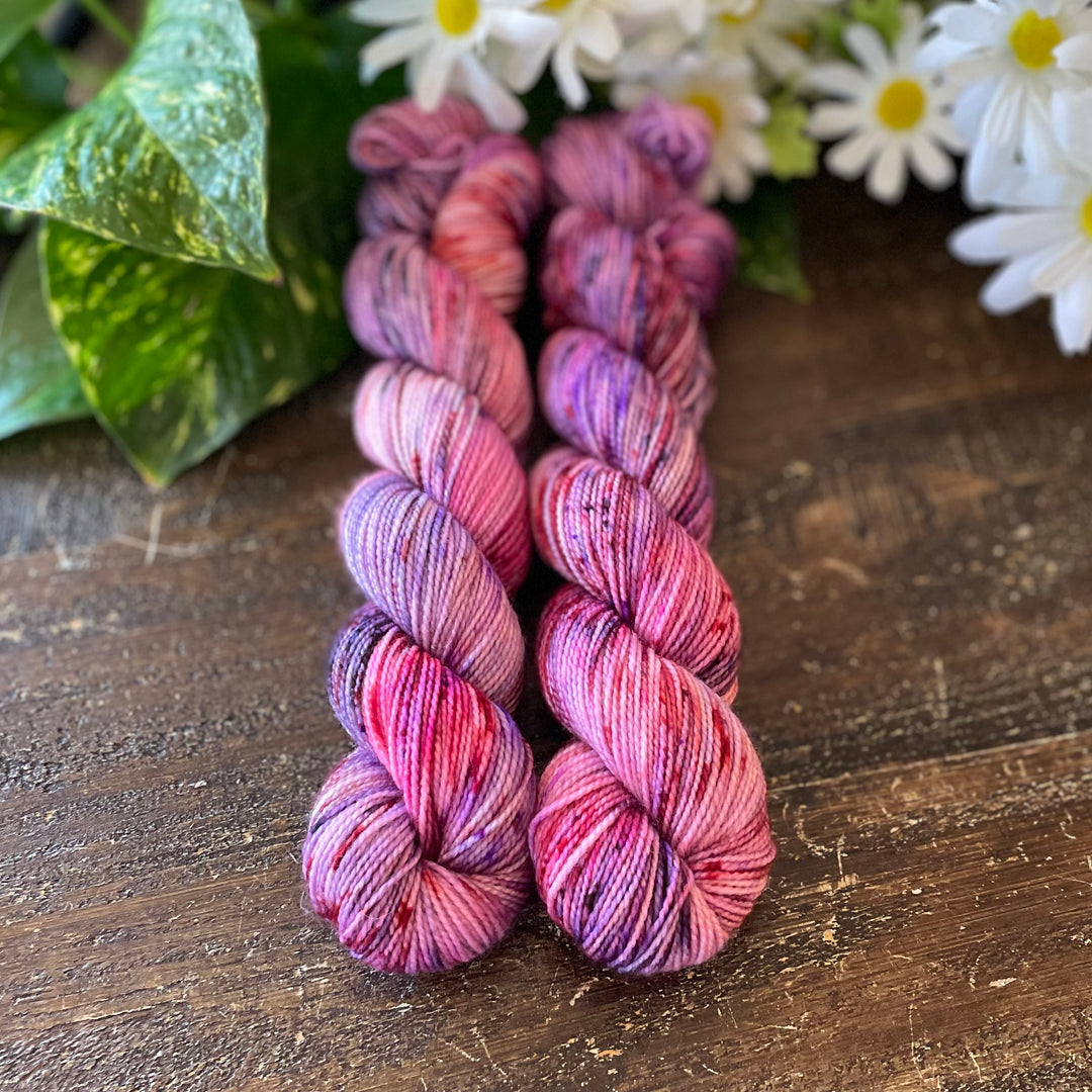 "Passion Fruit" Deluxe Sock Halves Hand-Dyed Yarn