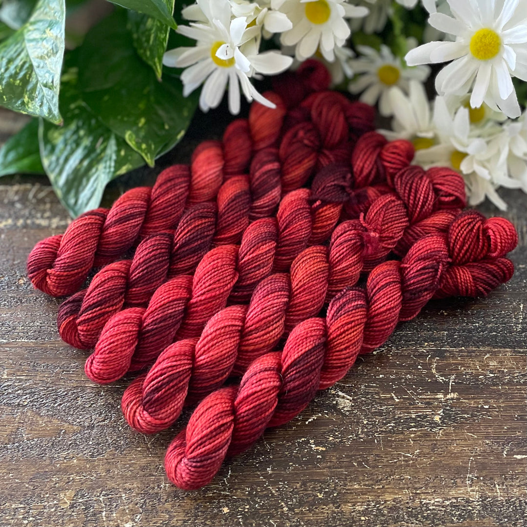 "Cinnabar" Mini Sock Hand-dyed Yarn