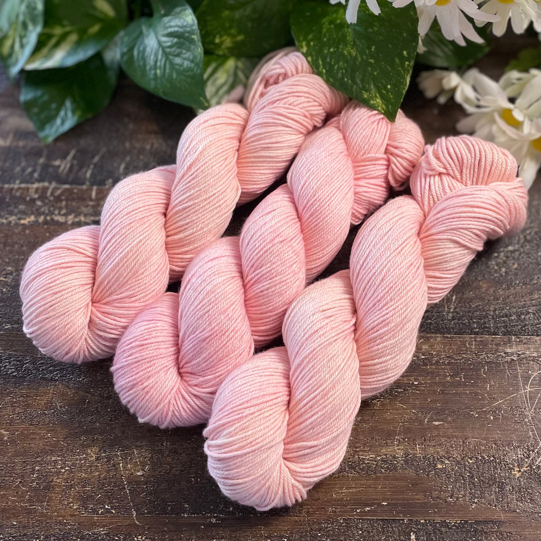 "Ballet Bliss" Hand-dyed Merino/Cotton DK Yarn
