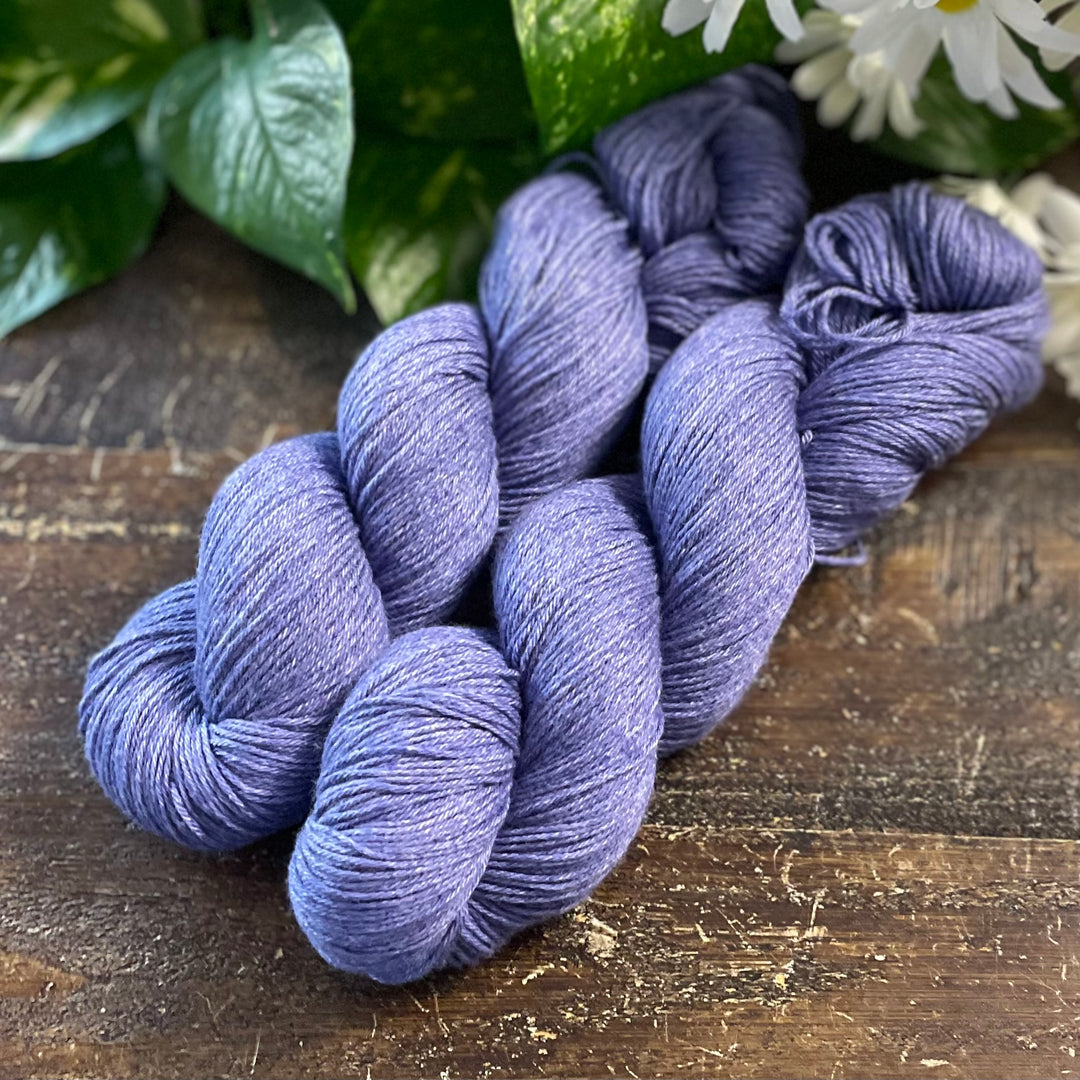 “Bluebell" Hand-dyed Merino/Cotton Yarn