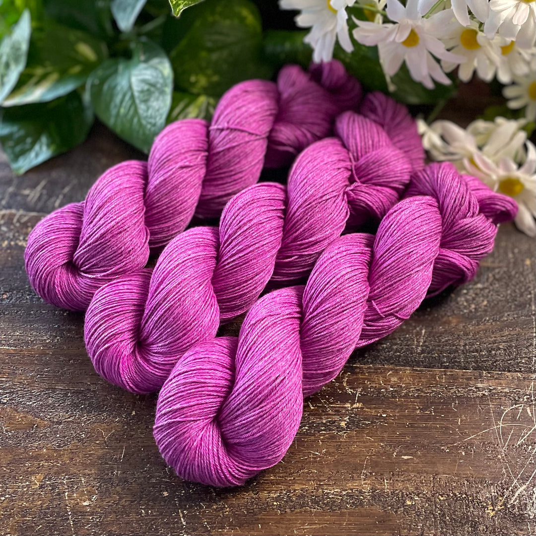 “Sassy" Hand-dyed Merino/Cotton Yarn