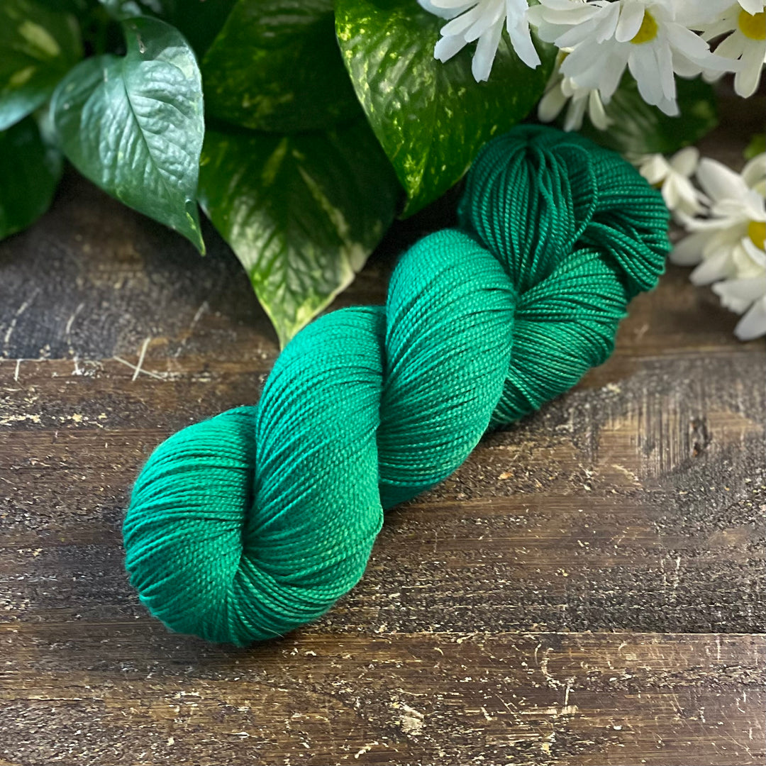 "Emerald" Hand-dyed Yarn - Deluxe Sock