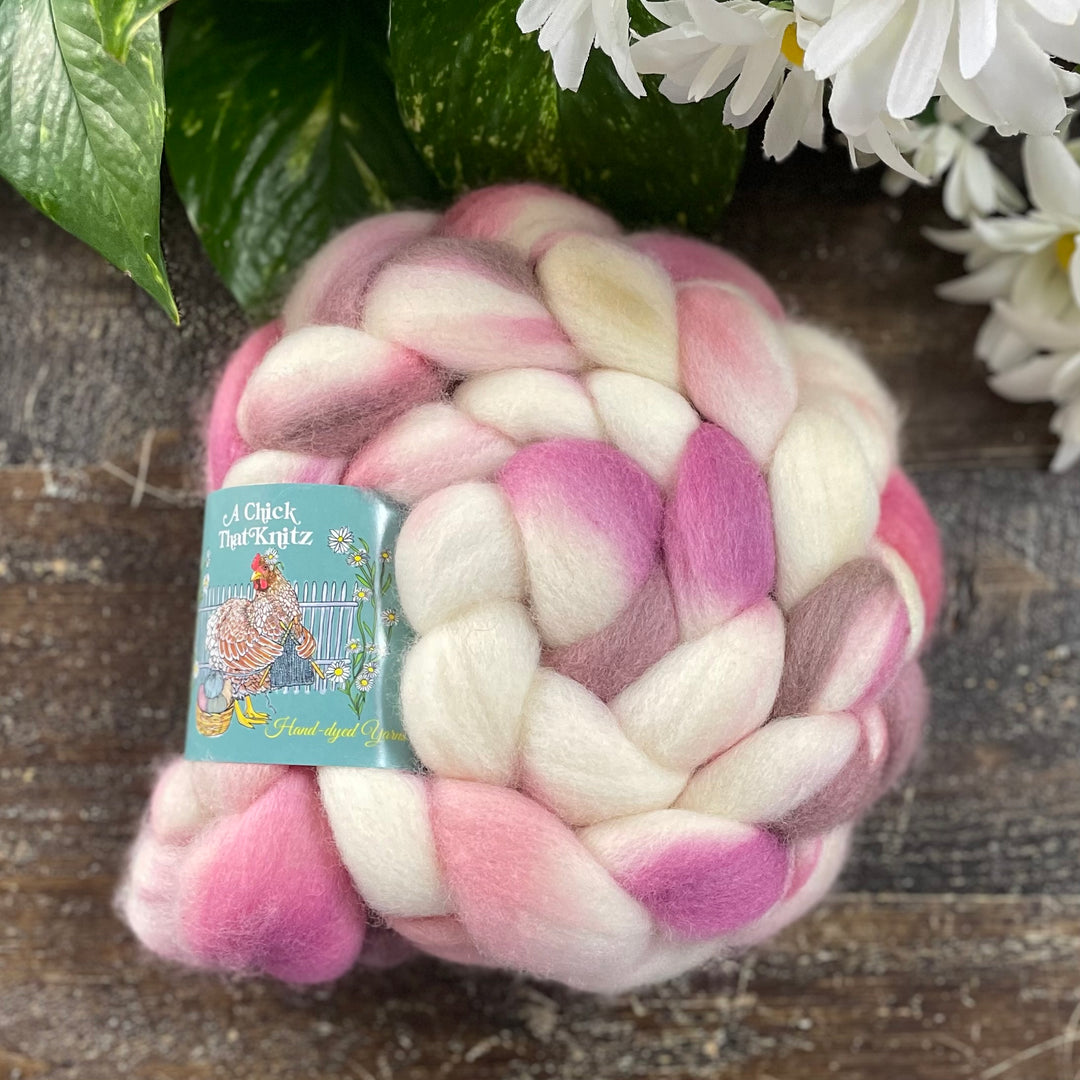 "Cupcake" Hand-Dyed Roving - Merino