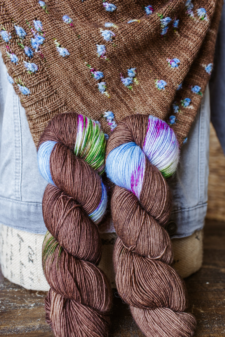 "Basket of Berries" Assigned Pooling Hand-dyed Yarn