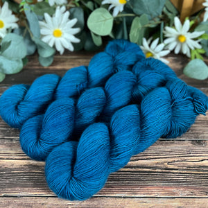 "Prussian Blue" Hand-dyed Yarn