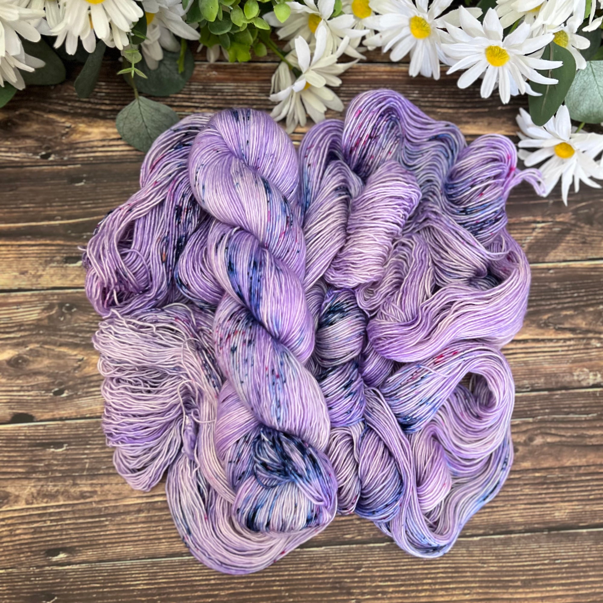 "Summer Violets" Hand-dyed Yarn