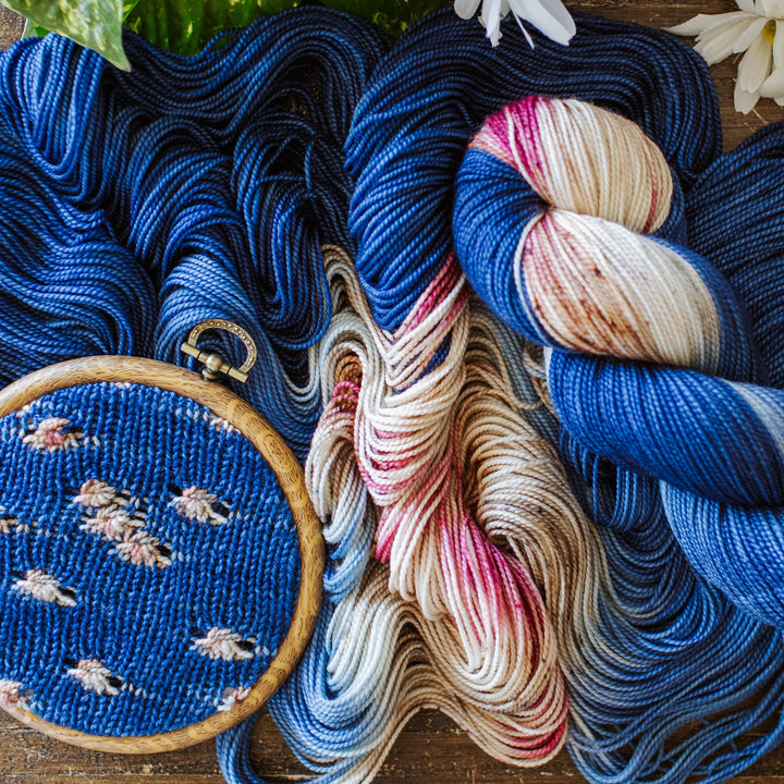 “Cowboy" Assigned Pooling Hand-dyed Yarn