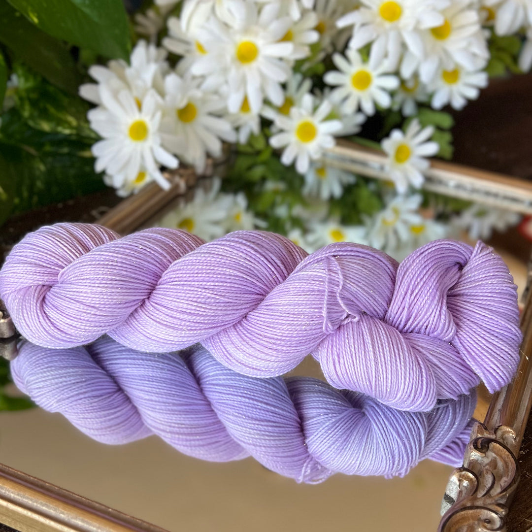 Deluxe Sparkle Fingering Hand-dyed Yarn