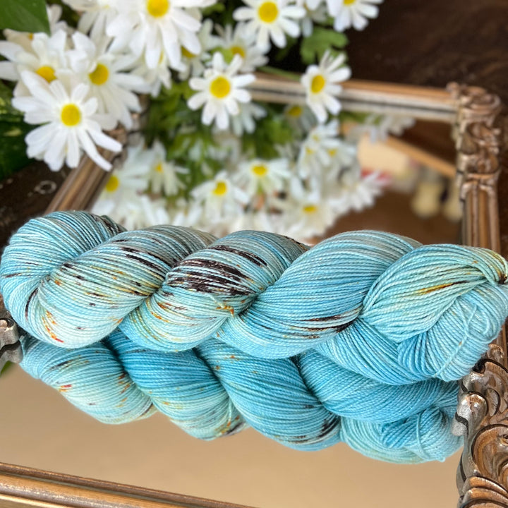 Deluxe Sparkle Fingering Hand-dyed Yarn