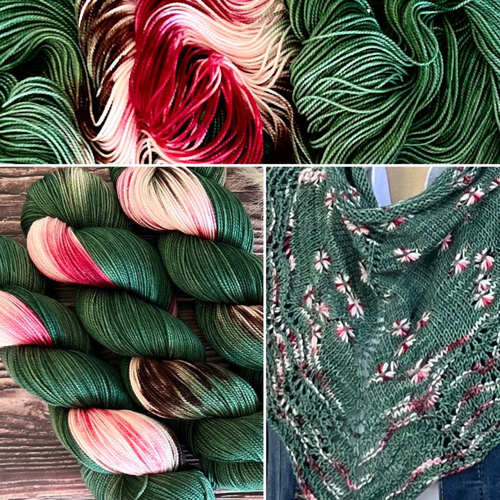 "Country Christmas" Assigned Pooling Hand-dyed Yarn