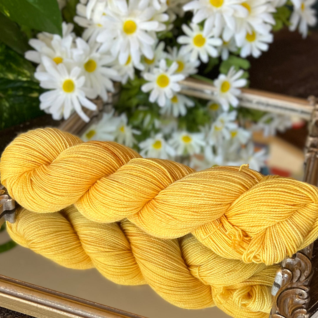 Deluxe Sparkle Fingering Hand-dyed Yarn