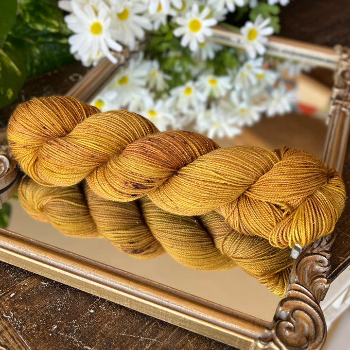 Deluxe Sparkle Fingering Hand-dyed Yarn