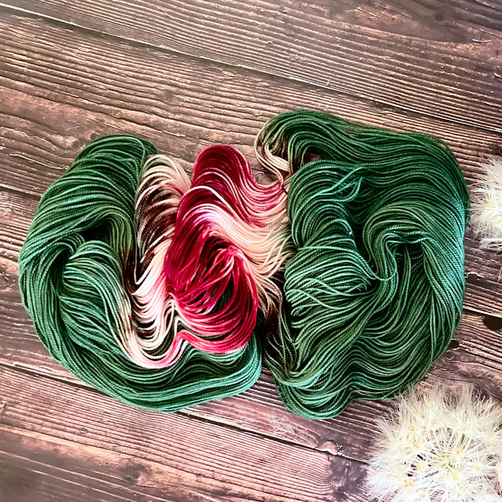 "Country Christmas" Assigned Pooling Hand-dyed Yarn