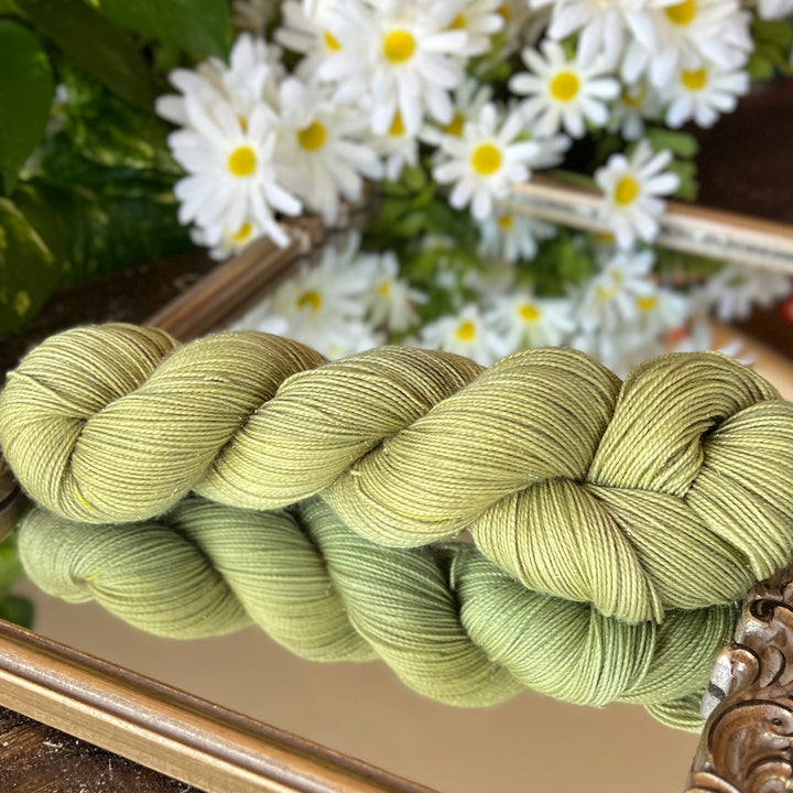 Deluxe Sparkle Fingering Hand-dyed Yarn