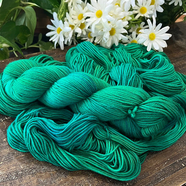"Emerald Waters" Merino DK Hand-dyed Yarn