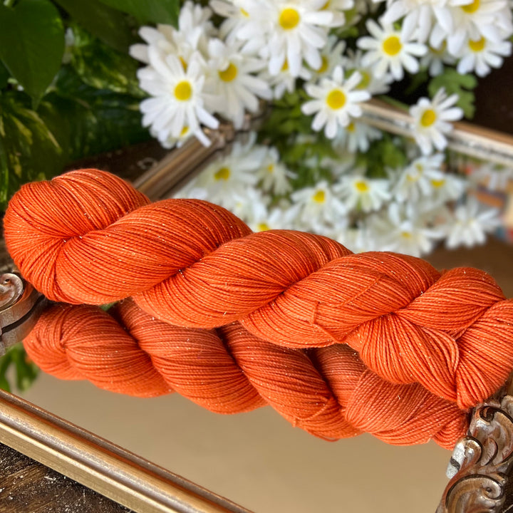 Deluxe Sparkle Fingering Hand-dyed Yarn