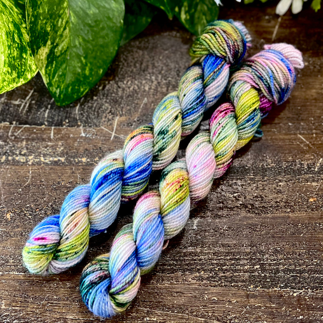 "Wildflowers" Mini Sock Hand-dyed Yarn