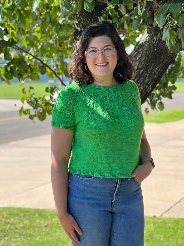 "Shamrock" Merino Cotton 50/50 Hand-dyed Yarn