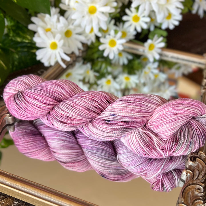 Deluxe Sparkle Fingering Hand-dyed Yarn