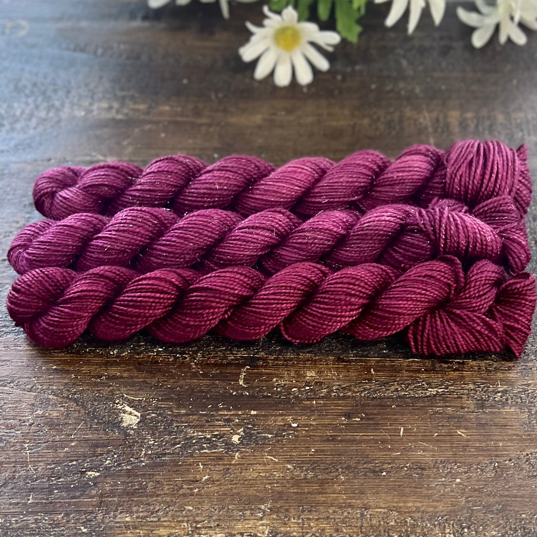 "Mulled Wine" Mini Sock Hand-dyed Yarn