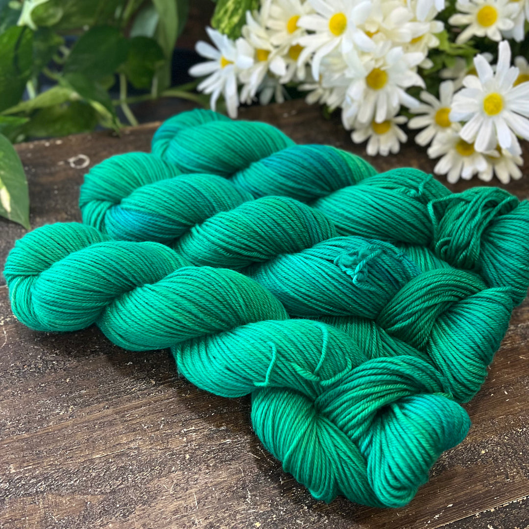 "Emerald Waters" Merino DK Hand-dyed Yarn