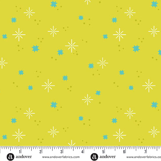 "Stardust Green" Ghostly Garden by KP Creates - YARDAGE