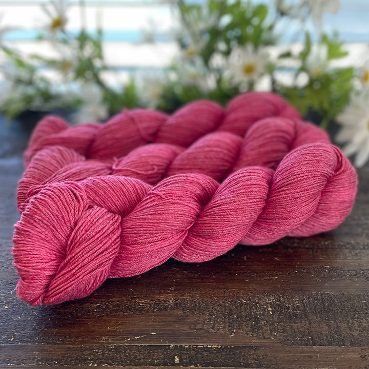 "Poppy" Hand-dyed Merino/Cotton Yarn