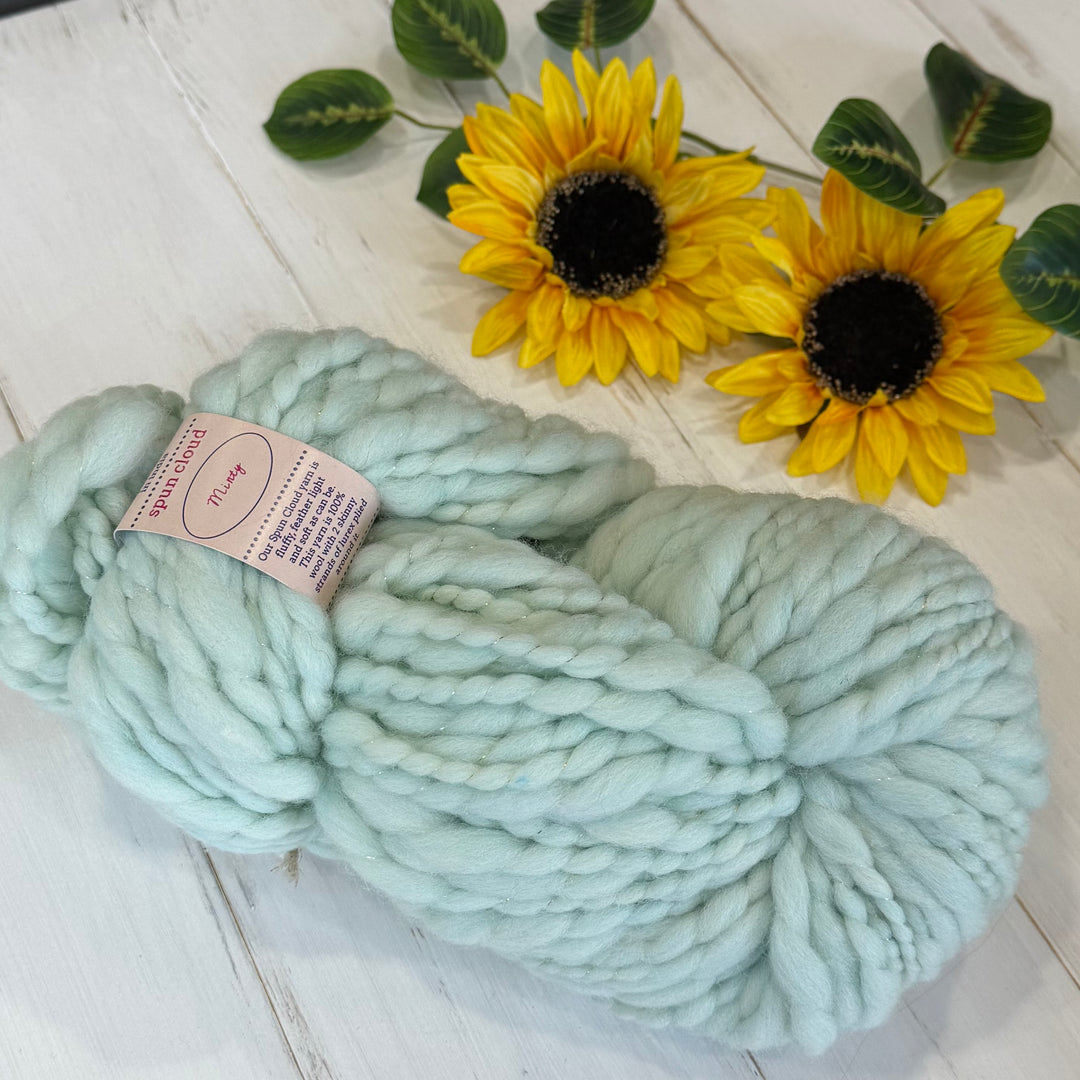 Minty - Spun Cloud - Knit Collage